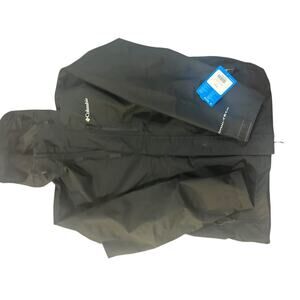 NWT Columbia Hikebound II Jacket Mens S BlackSpring/Fall Waterproof Rain Shell